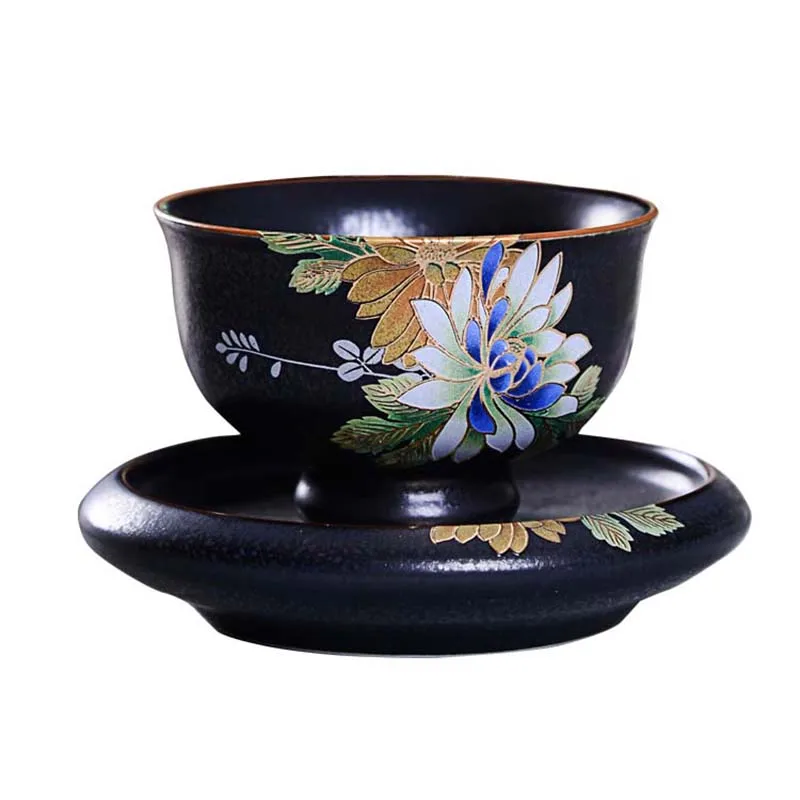 

ceramic porcelain Iron rust custom Japanese tea cup