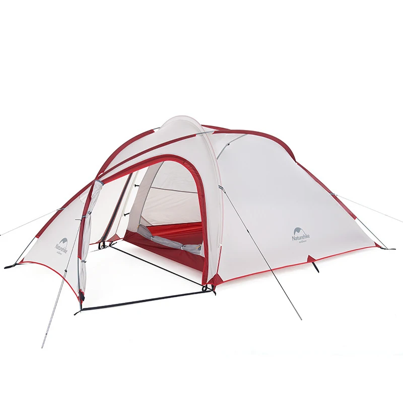 

Outdoors ultra light One room and one living room 3-4persons double-deck rain proof camping tent