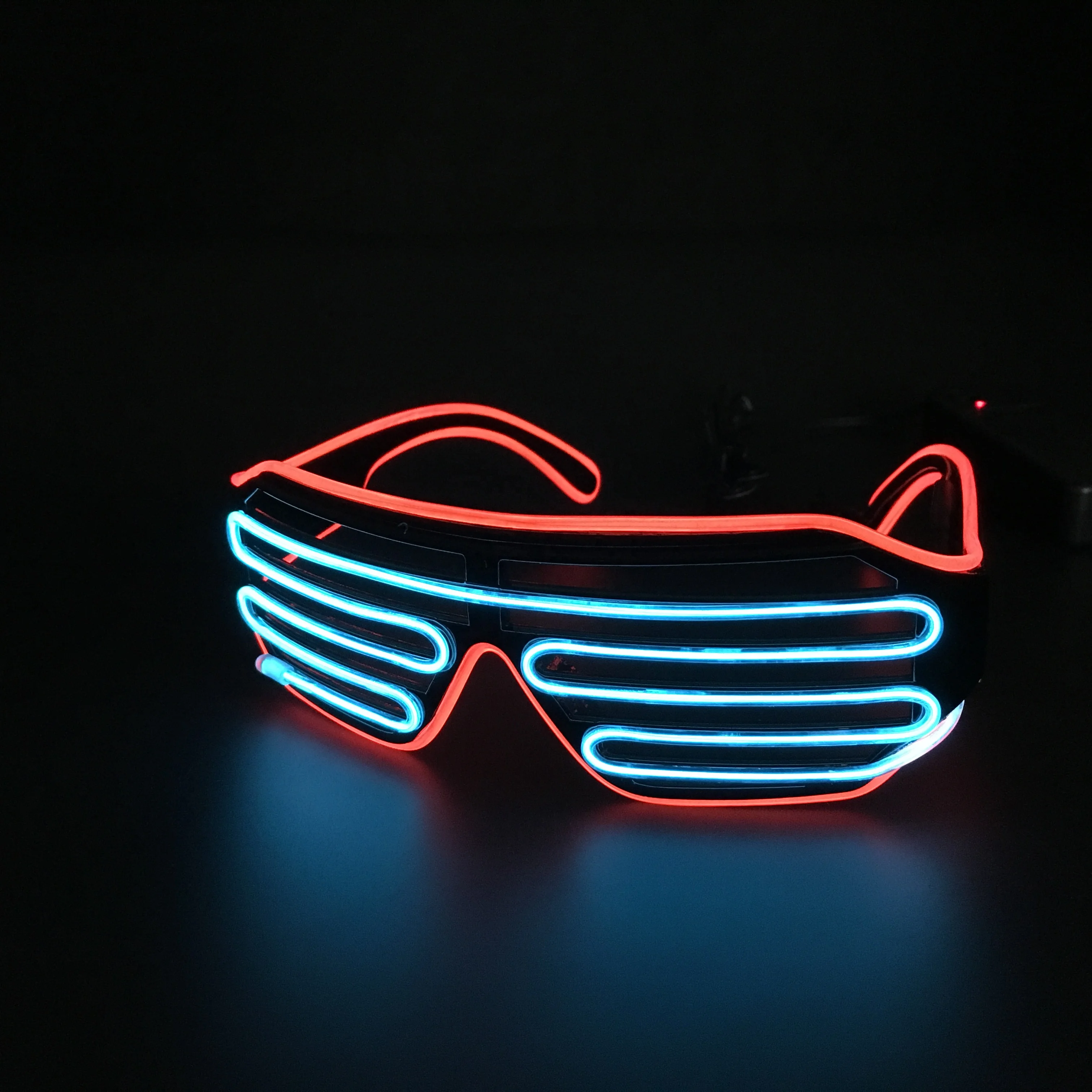

Bar Party DJ EL Wire Glasses Eyewear Shade Luminous LED Neon Flashing Blink Sunglasses