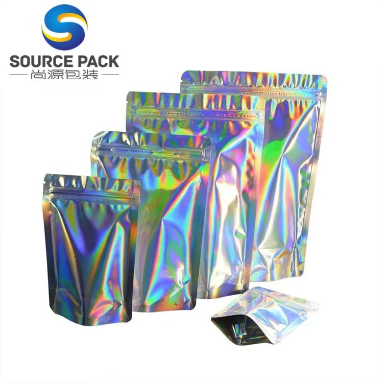 

Custom Printed Resealable Ziplock Cute Hologram Laser Bag