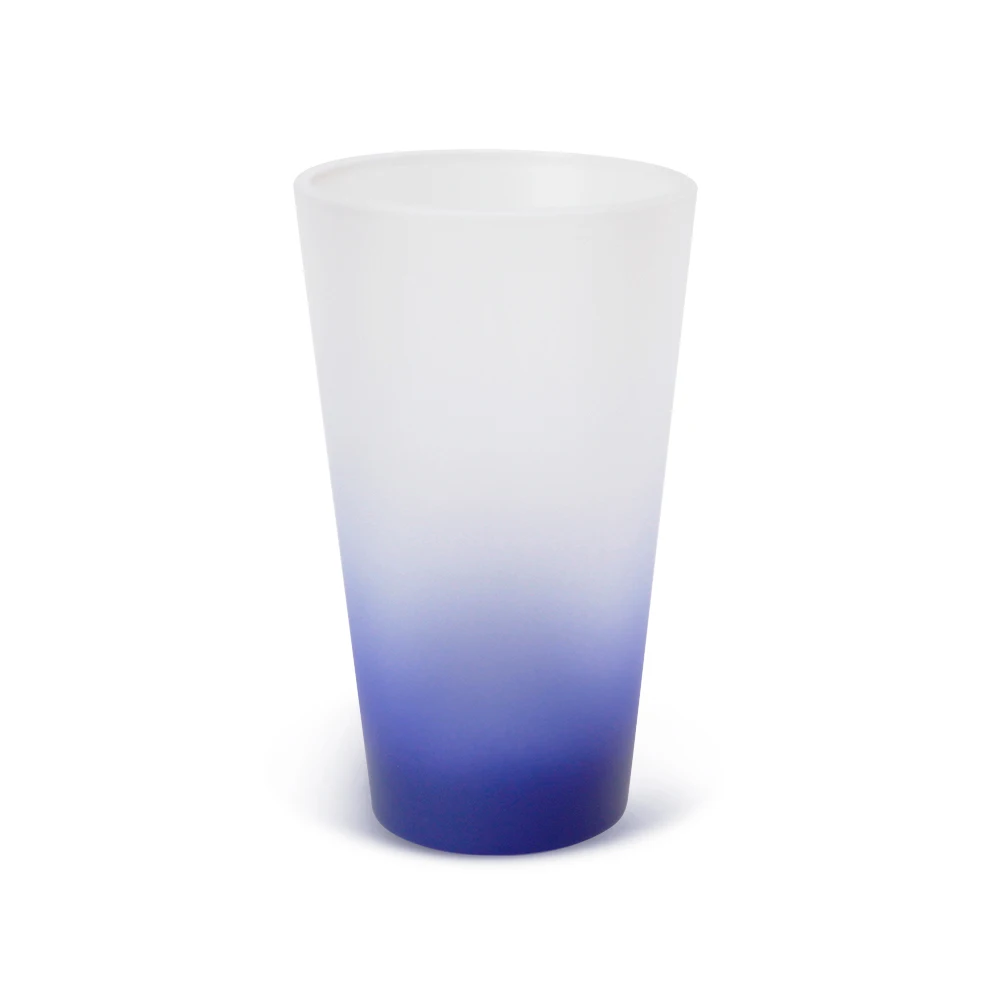 

wholesale Frosted Color Custom Logo Printing Bottom Sublimation Blank 3oz Mini Gradient Colorful Sandy Glass Vodka Mug