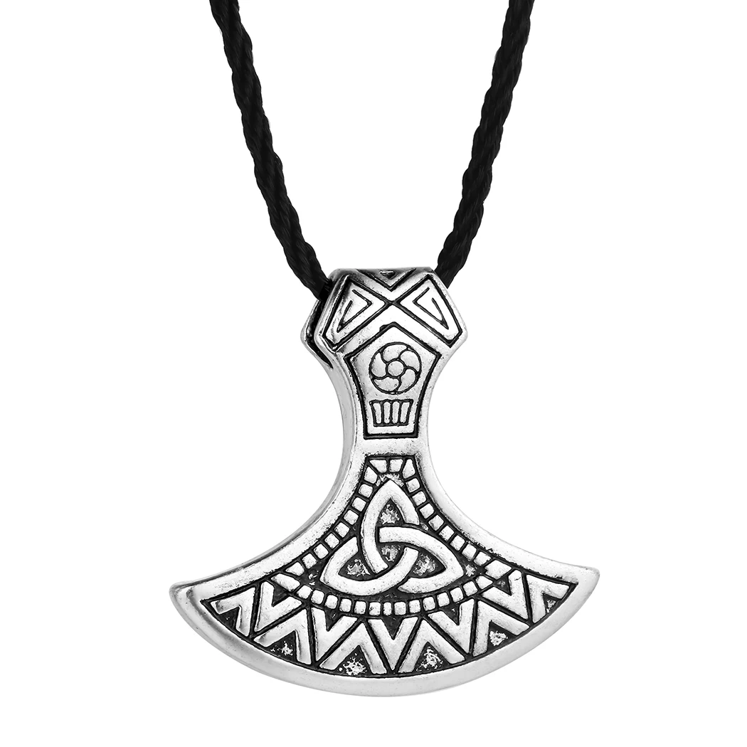

Celtics Axe Necklace Valknut Odin 's Symbol Of Norse Pendant Viking War Antique Fashion Ancient Man Jewelry, Rose gold,silver ,18k gold