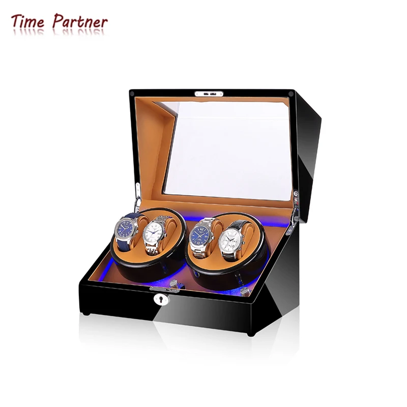 

Time partner fashionable automatic watch winder unique design with display window, Customizable