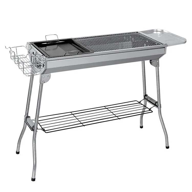 

charcoal type bbq stainless steel foldable barbecue grill machine outdoor