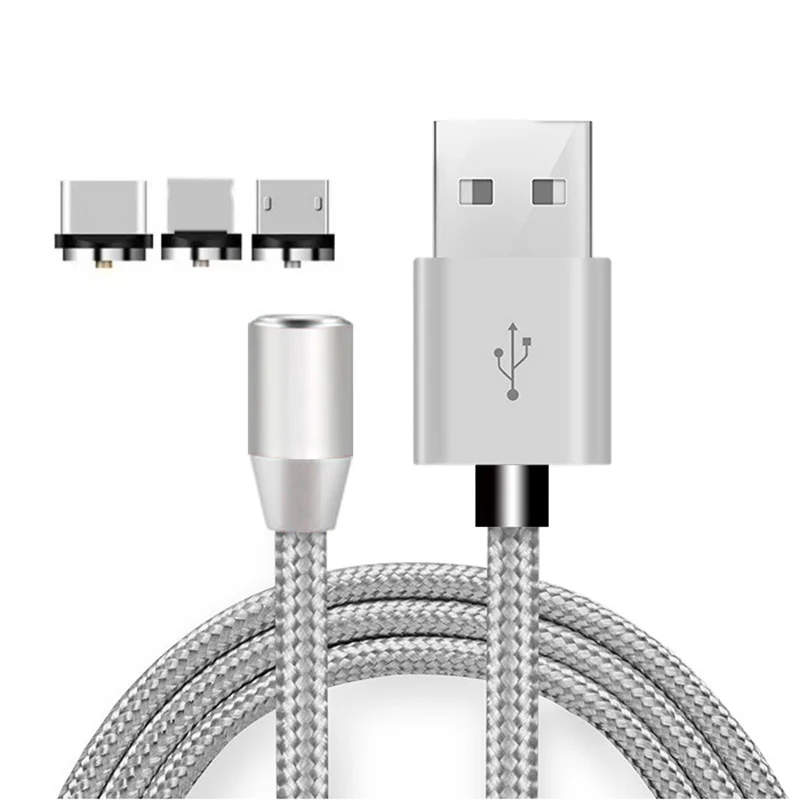 

Best Sellers 360 Rotation LED Magnetic 3 In 1 USB Charging Cable