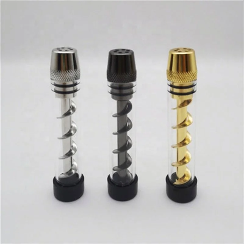 

Wholesale Mini Twisty Metal Bl-unt Smoke Accessories, Gold/silver/gun-black