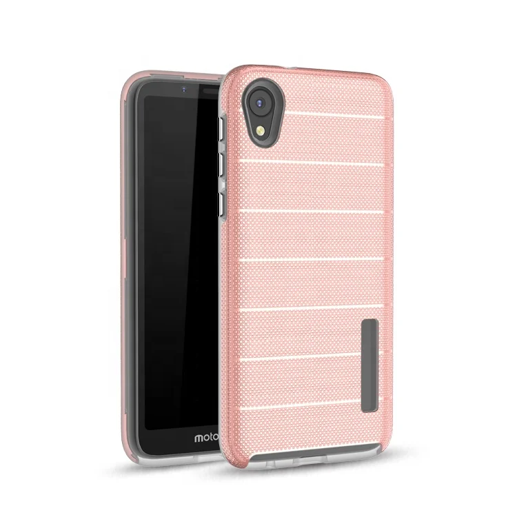 

For Motorola E6 Hard Back Case TPU PC 2 in 1 Hybrid Anti-scratch Phone accessories Case for Motorola E6 Plus, Multi colors