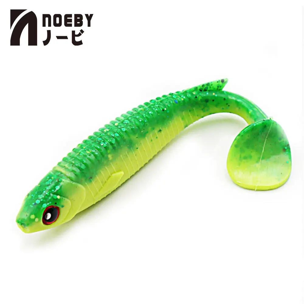 

Factory fishing tackle paddle tail soft plastics lures custom soft baits, 10 colors