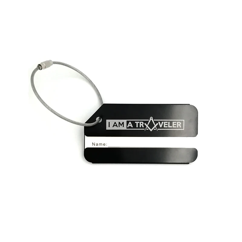 

metal hollowed metal bag tags labels For Suitcase brand logo custom name bag tag sublimation luggage tags