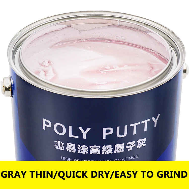 
car body filler automotive blade coating repair fast drying poly putty 