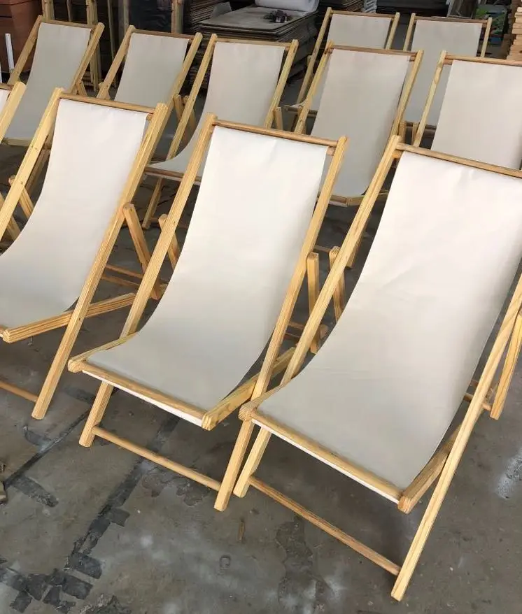 
Wood chair garden Folding Beach Chair Outdoor Camping Leisure Picnic Wooden Foldable Sling Surfside Recliner fishing chairs 