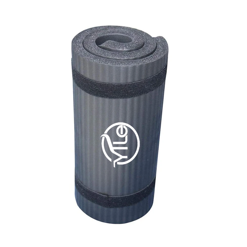 

NBR rubber custom logo support knee pad elbow pad mat with carry strap, Customized