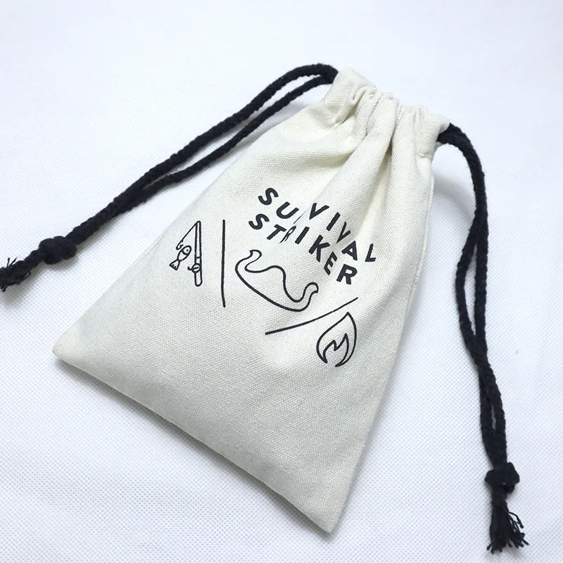 

hot sale original factory promotional small cotton draw string bag, Customized color