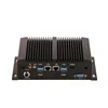 Industrial mini pc X86 fanless with 6*RS232 6 USB 2*RJ45 for Win 7/8/10 Linux OS optional