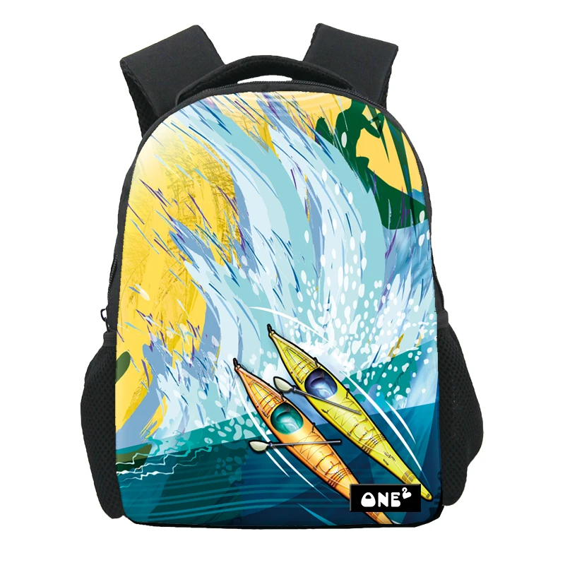 

Boat race print bags for school boys backpack with comfortable padded high quality good price bag boy student school, Customized