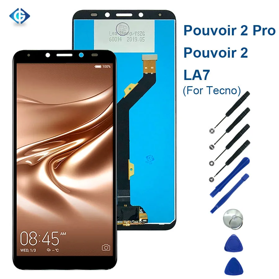 

for Tecno Pouvoir 2 LCD Display for Tecno LA7 Display for Tecno LA7 Screen, For tecno pouvoir 2 la7 display screen