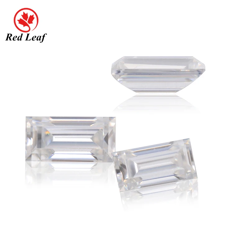 

Redleaf moissanite hot sale price GRA D-VVS1 loose diamonds white Rectangle moissanite