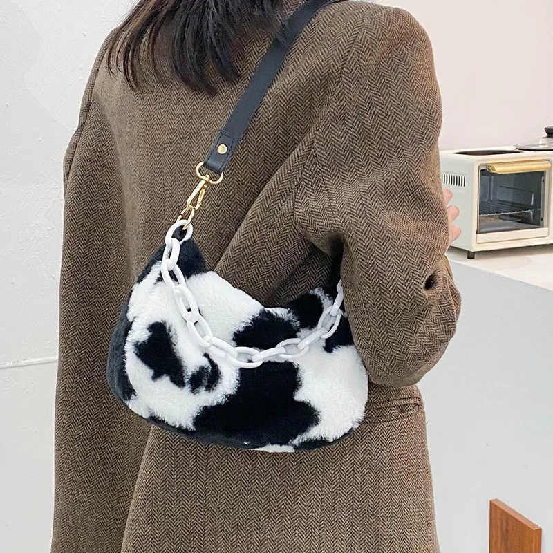 

trendy luxury fuzzy bags women handbags ladies