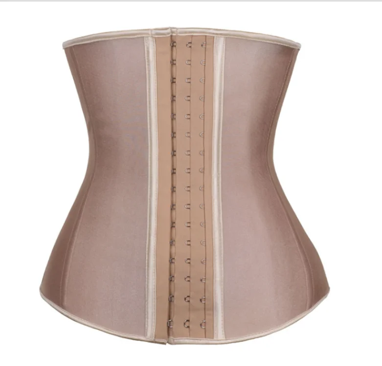 

Custom Waist Trainer Corsets Latex Waist Cincher Body Shaper Sports Girdle Weight Loss for women, Beige, black