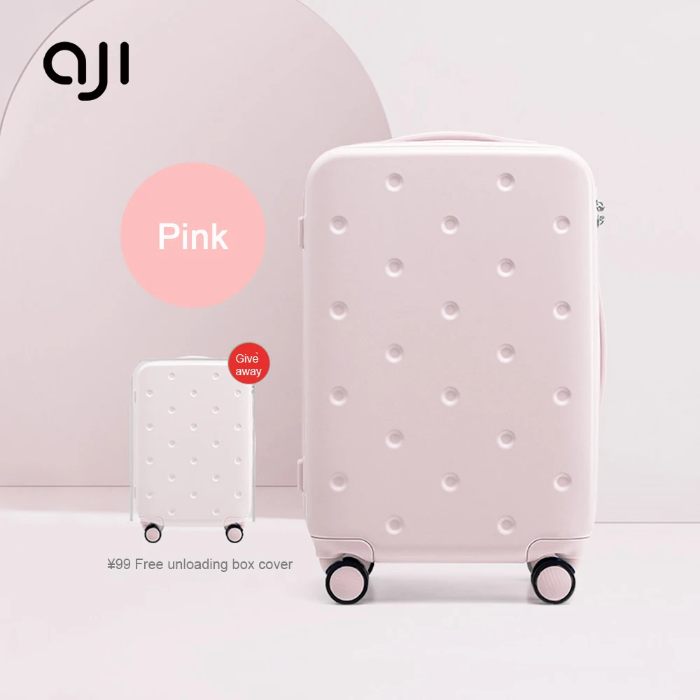 

Aji New design Customized suitcase luggage fashion trolley hard shell wholesale lock school travel suitcase, Customized color