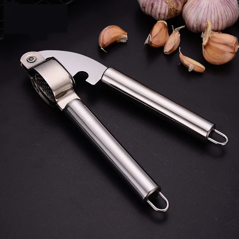 

Household hand-held garlic press high-quality stainless steel garlic press easy garlic press machine kitchen helper