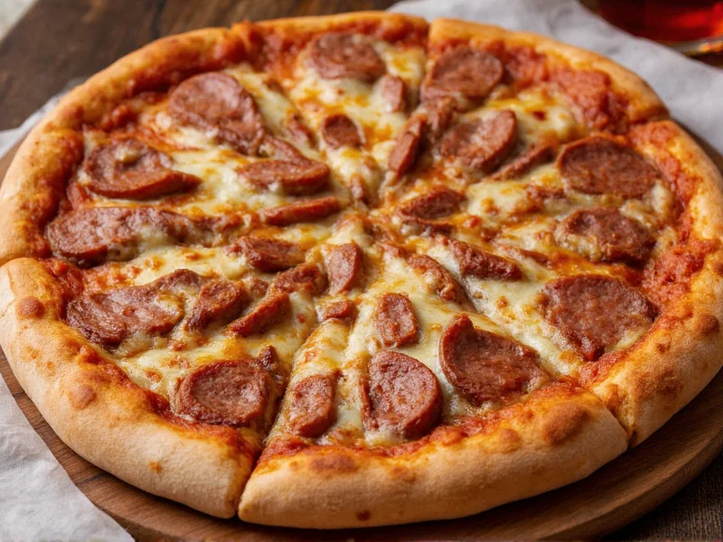 big sausage pizza