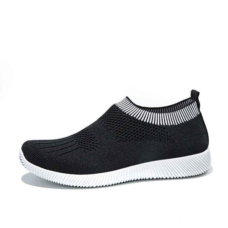 

2021 Breathable Fly Knitted Shoes Ladies with Custom Logo, 4 colors