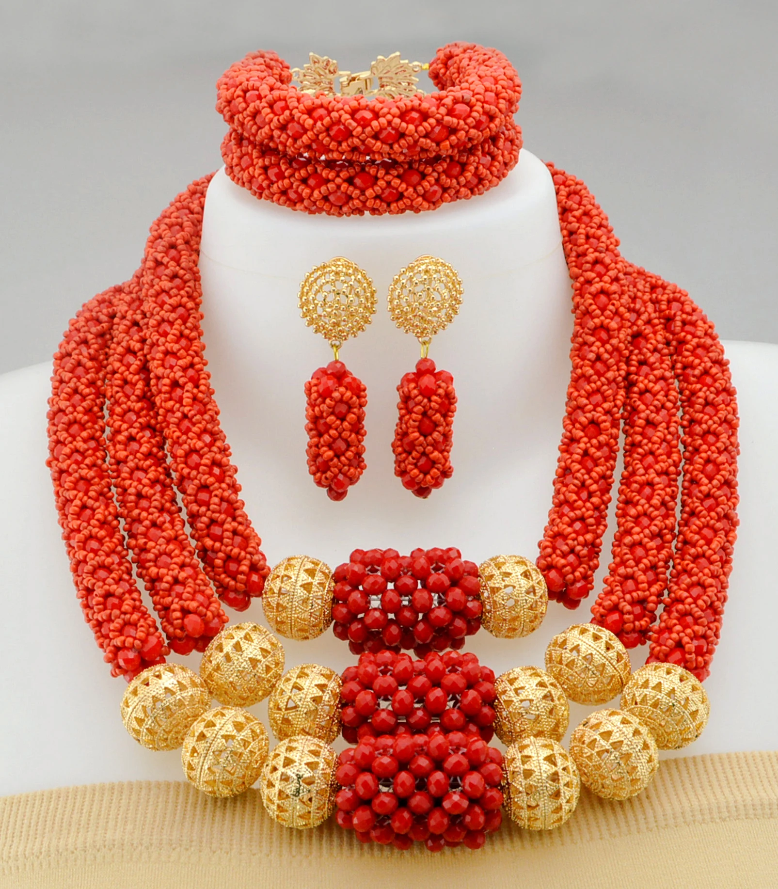 

So nice and pretty African coral necklace beads for women party