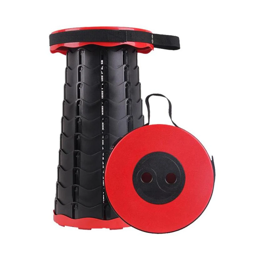 

Travel Camping Hiking Fishing BBQ Outdoor and Indoor Use Portable Retractable Folding Stool Telescopic Stool