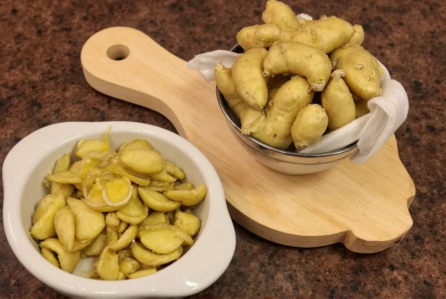 Step-by-step process for candying fresh ginger at home