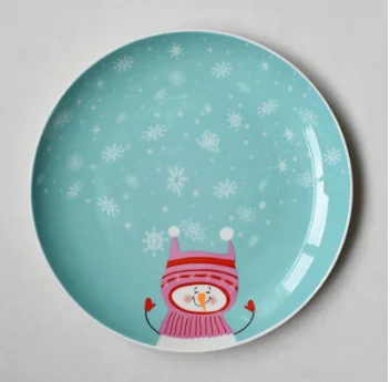 
creative 8 inch ceramic christmas Plates dinner dish for home restaurant hotel 