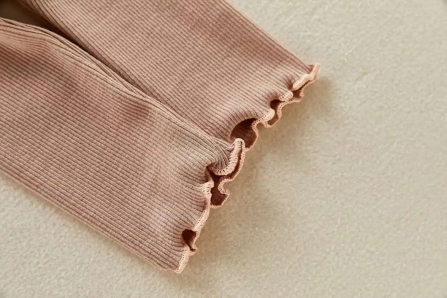 Baby leggings with high waist and big butt thread stretch pants