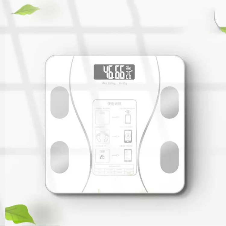 

HIgh quality tempered glass very thin home body fat scale Electronic scale for beauty gift