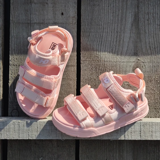 

2021 fashion summer mesh girl casual kids beach sandals boy black sports sandals