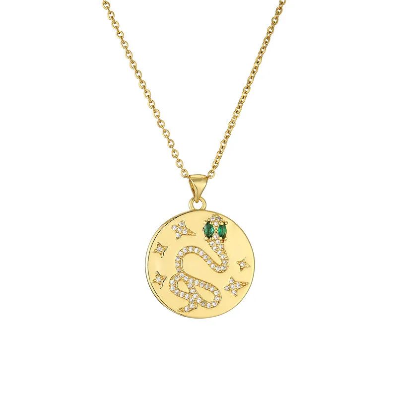 

18k gold trendy fashion necklace gold snake necklace choker jewelry SL-N019