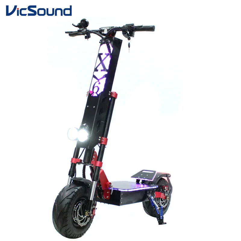 

Vicsound Newest 13 Inch fat Tire Powerful Long Range 60V 5600w 6000w electric scooter for adults Foldable e scooter