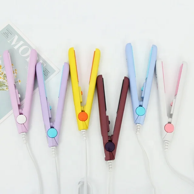 

Portable Multifunction Mini Ceramic Hair Straighteners Food Sealer Mini Sealing Machine Heat Bag, Blue, white, brown, purple, pink, yellow