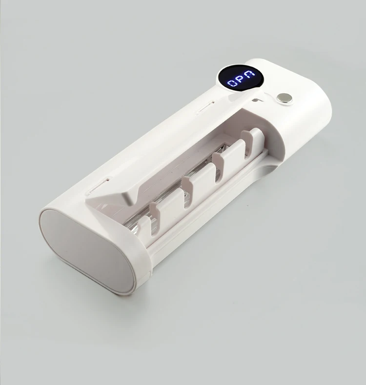 
Portable rechargeable sterilization equipments usb wall mounted uv toothbrush holder 99% led toothbrush sterilizer 