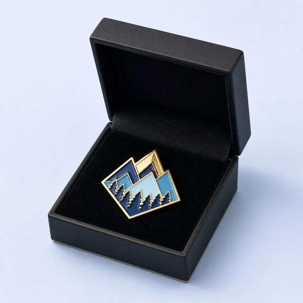 Enamel Pin in Velvet Gift Box