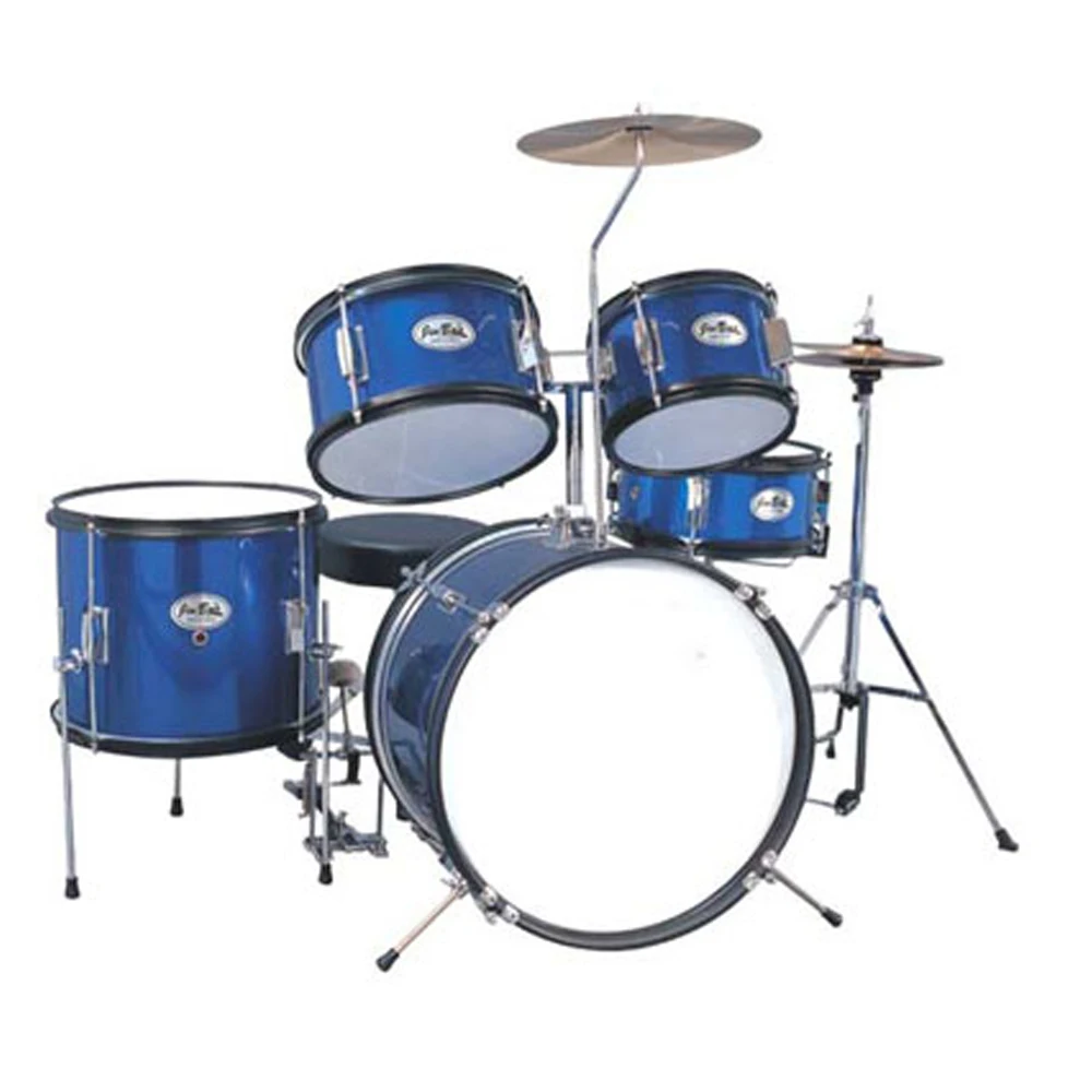 

Tide Music 5-PC Junior Drum Set/Drum Kits For Kids, Blue