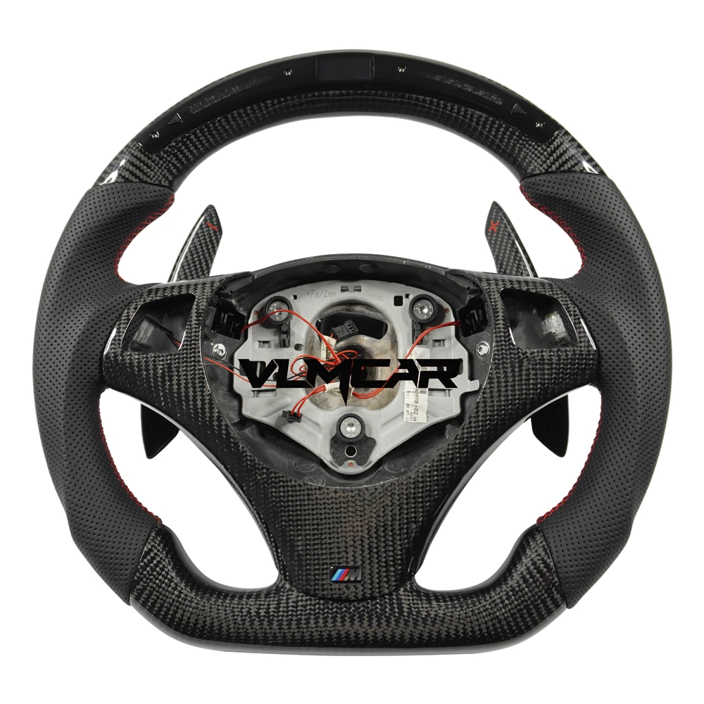 

Carbon fiber steering wheel for BMW 3 series M3/E90/E92/E93 /All BMW models can be customized, Blue