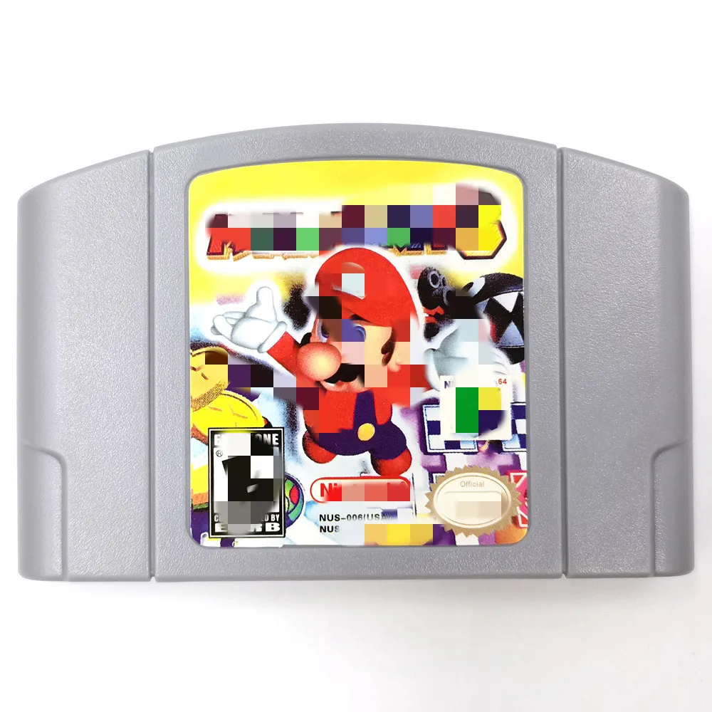 

New Super 64 Retro Game Card 340 in 1 Game Cartridge for N64 Video Games Console