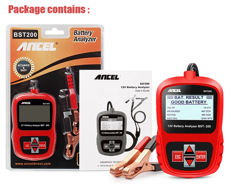 ANCEL BST200 Red Version