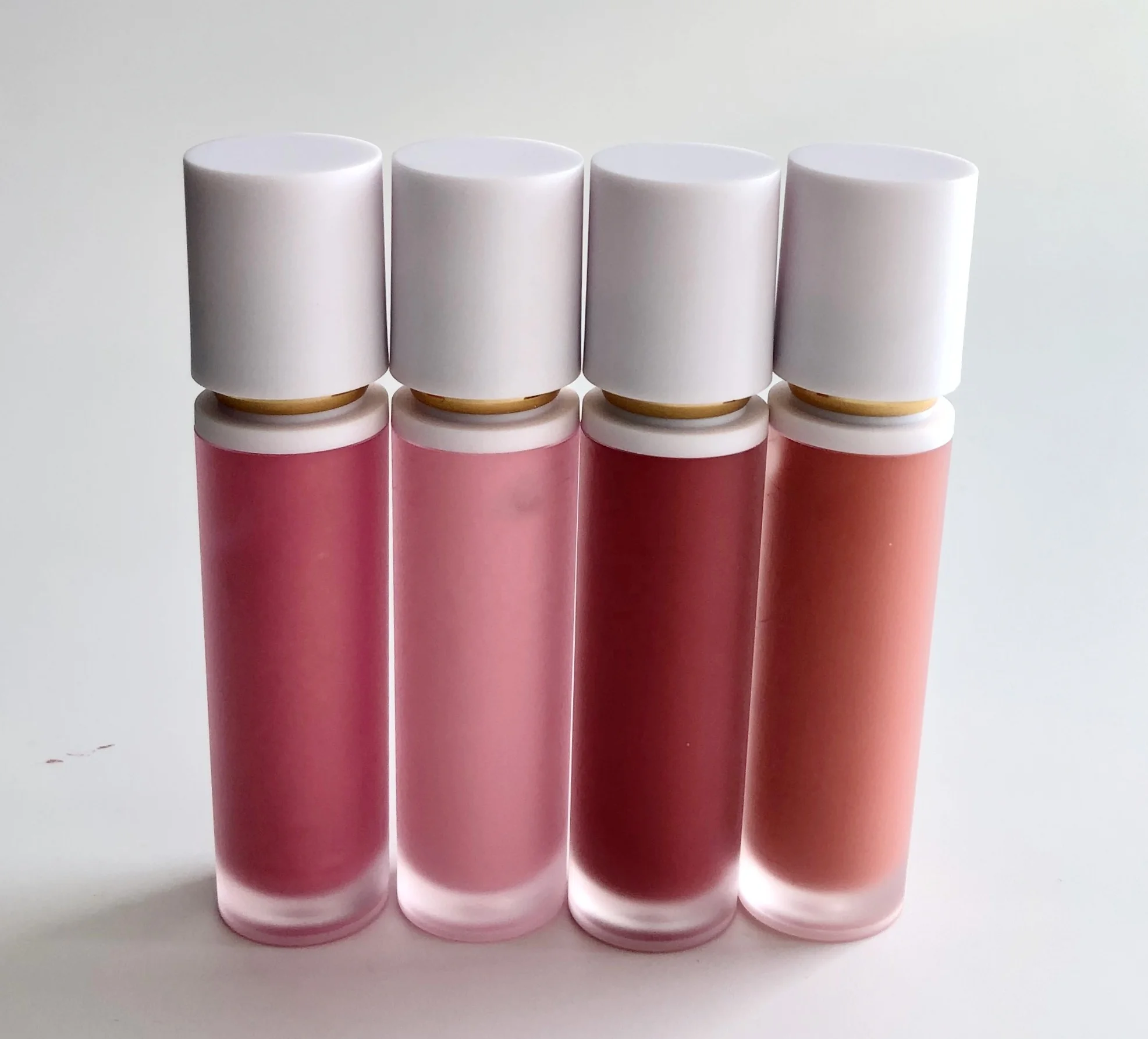

Customizable Blusher Cheek Makeup High Pigment White Golden Top Liquid Blush with Private Label