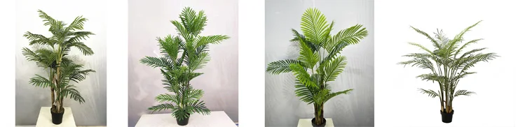 120cm height with 18pcs leaves mini artificial indoor decorative fan palm bonsai tree plant,  artificial mini fan palm tree