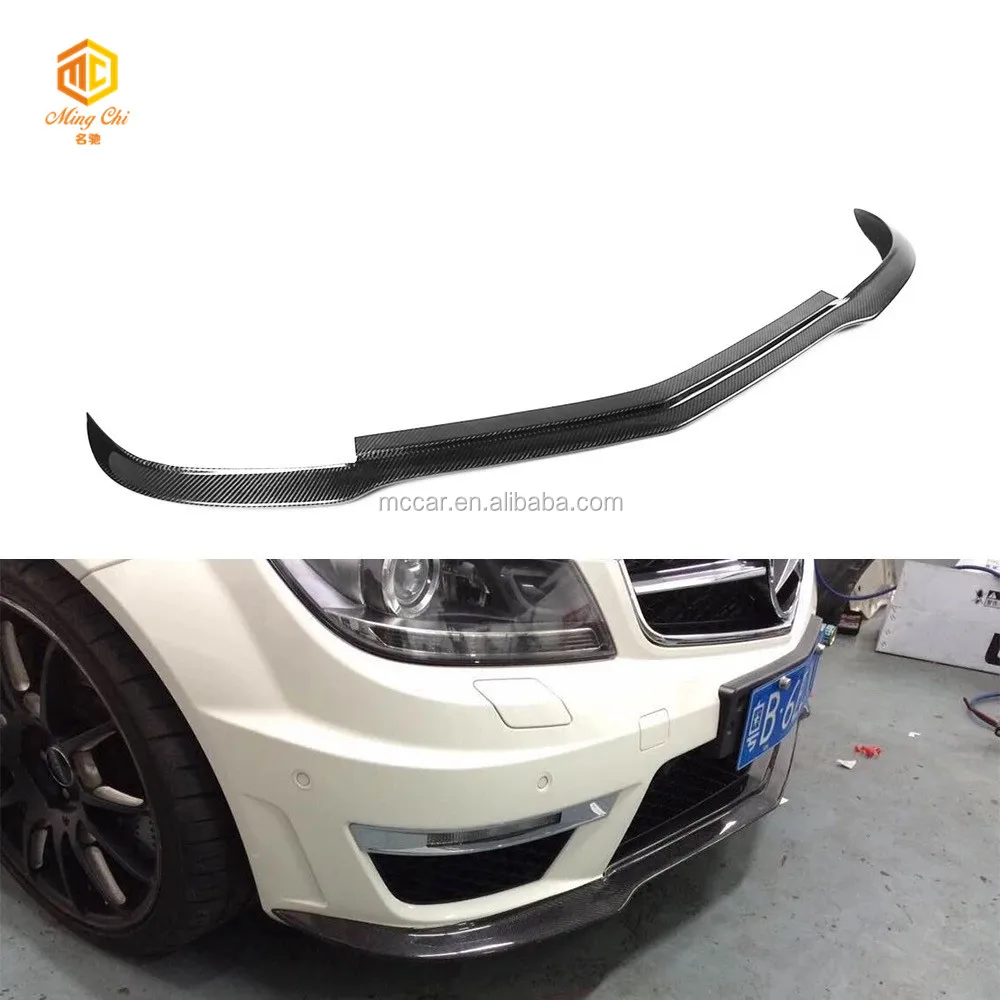 Bks Style Carbon Fiber W204 C63 Front Lip For W204 C63 507 Bumper
