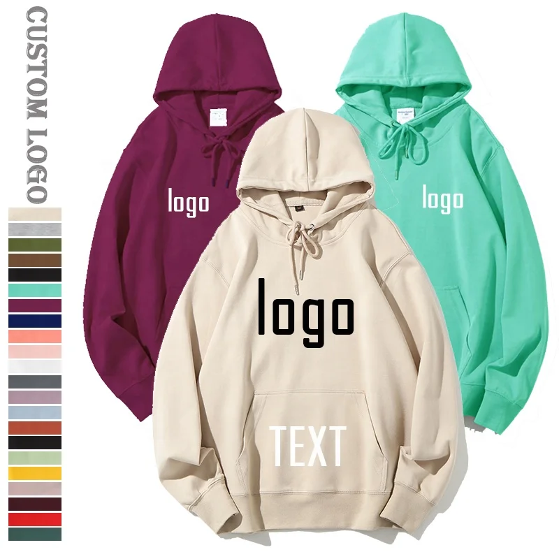 

Wholesale Custom Casual Cotton Pull Over Embroidery Plain Printing High Quality Thin Black Men Hoodies