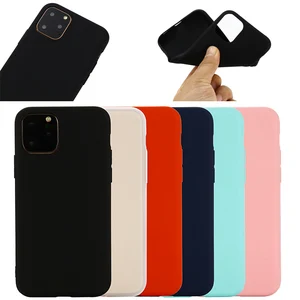 New Slim Matte Solid Color TPU Cell Phone Case for iPhone 11 5.8/6.1/6.5 inch, for iPhone 11 TPU Phone Cover