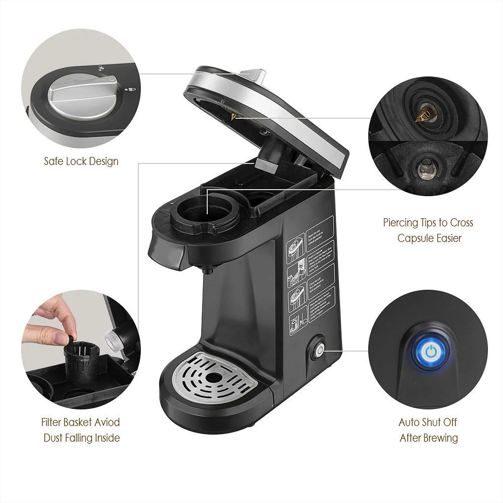 Keurig K Cup Capsule Coffee Machine Easy Operating Kcup Coffee Maker