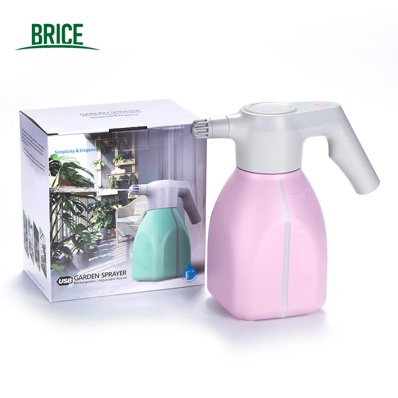 

1.5L Garden Pulverizador De Plantas Rechargeable Disinfectantion Portable Mister Fine Mist Small Sprayer, White/pink/green